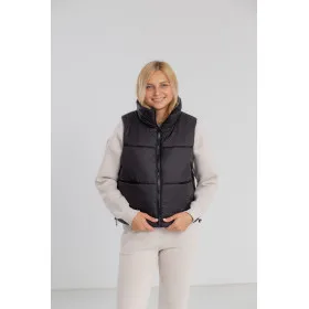 Жилетка жіноча тепла , чорна