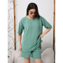 Crepe loose-fit T-shirt