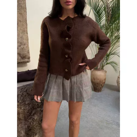 Warm short cardigan