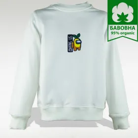 Світшот (кофта - реглан) дитячий "Джуніор" білий принт Амонг Ас