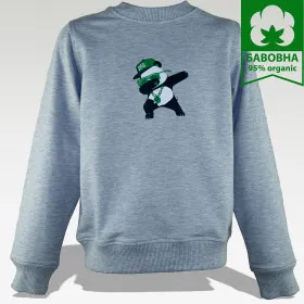 Sweatshirt "Junior" Light melange print Panda Dab