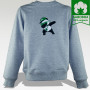 Sweatshirt "Junior" Light melange print Panda Dab