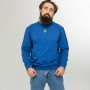 Sweatshirt blue mens with Tryzub