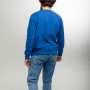 Sweatshirt blue mens with Tryzub