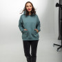 Female Hoodie "Komfort" Azure gray