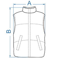 Розмірна сітка Жилет жіночий
